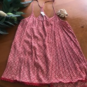 BP from Nordstrom’s red and white razor back tank